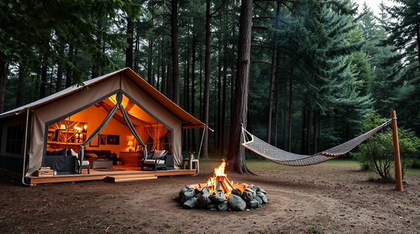 Camping de luxe : votre oasis de confort en pleine nature